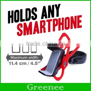 2016 Newest Black Bike Bicycle Phone Mount Holder For IPhone For Samsung Universal Phone PDA GPS Holder thumbnail-2