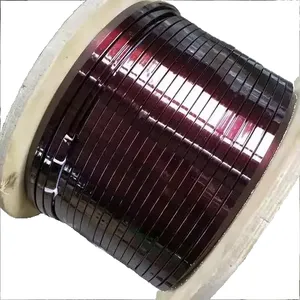 High Resistance Solid Copper Enamelled Winding Wire Coil 600V Rated Rectangular Shape IP67 155-220C 1.5-22mm WanZhou Brand Model thumbnail-6