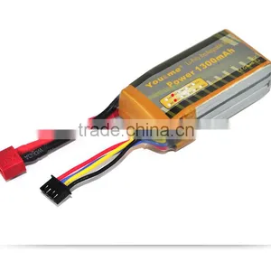 You&Me 3S 11.1V 1300mAh 25C Lithium Polymer Battery For RC Quadcopters RC Models thumbnail-6