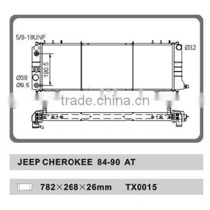 Aluminum Auto Radiator for JEEP CHEROKEE 84-90 AT thumbnail-1