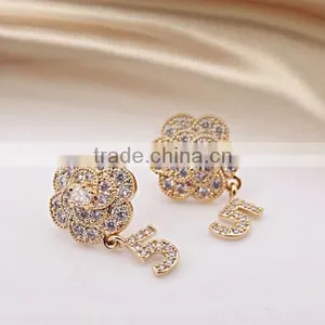 Wholesale Fashion Style Earrings Women Diamond Jewelry thumbnail-2