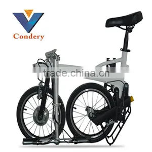 Newest 16 Inches Electric Folding Bicycle With Lithium Battery thumbnail-3