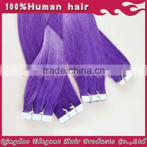 Online Shopping Site Brazilian Virgin Hair Silky Straight Purple Medical Tape Hair Extensions thumbnail-4