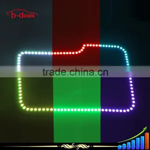 B-deals 5050 Square Multi-Color RGB LED Angel Eye Halo Ring Kit for Ford F150 Pickup Trucks thumbnail-1
