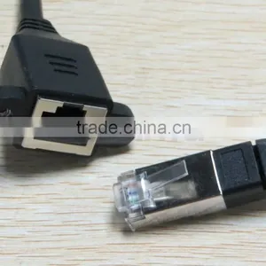 30CM 0.3M RJ45 Male to Female Screw Panel Mount Ethernet LAN Network Extension Cable thumbnail-6