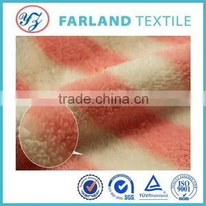 Pink Stripe Shu Velveteen Fabric for New Design Ugg Boots ,waterproof Boots Lining Fabric thumbnail-3
