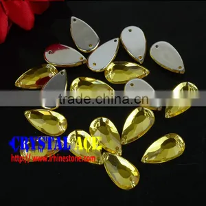 Wholesale Drop Sew-on Stone, Sew on Acrylic Rhinestone, Flat Back Acrylic Rhinestone for Wedding Dress DIY Crafts thumbnail-1