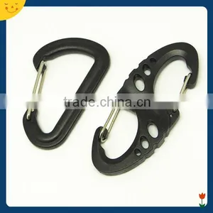 2016 Hot Sale s Biner Carabiner for Keychains,double Spring Hook, Plastic Carabiner Clips thumbnail-1