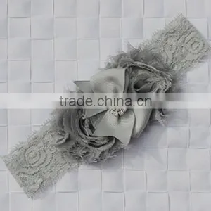Fashion Baby Lace Flower Headband Infant Headband Toddler Headband Navy Blue Headband Baby Flower Hair Band Wh-1738 thumbnail-4