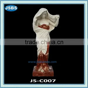 Decorative Colorful Life-size Marble Statue thumbnail-1