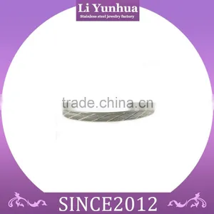 Stainless Steel Bangle Wholesale Plain Engraved Round Bracelet thumbnail-1