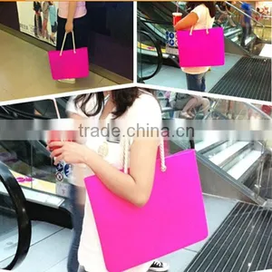 Silicone Tote Bag,Lady's Silicone Beach Bag,Gummy Tote thumbnail-1