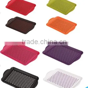 High Quality Rectangle Anti Skid Kitchen Accessories Plastic Cutlery Tray thumbnail-3