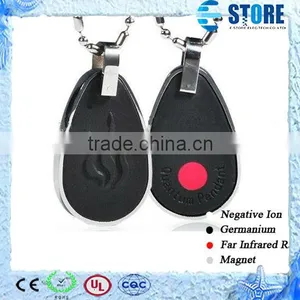 Water-Drop Lava Stone Quantum Scalar Energy Pendant With Authenticity Card and Far Infrared Stones Quality Choice thumbnail-1