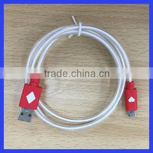 Factory Prices High Quality Colorful Micro USB Data Cable With LED Light for Samsung Mobile Phone , USB Charger Cable thumbnail-3