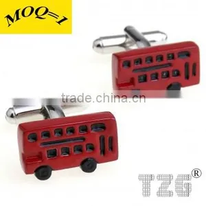 Fashion Stainless Steel Bus Cufflink thumbnail-1