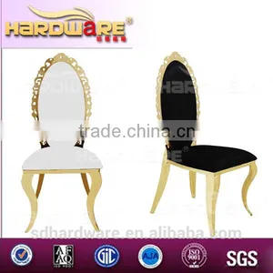CHINA FOSHAN FURNITURE FLOWER SHAPE BACK DINING CHAIR FOR WEDDING thumbnail-1