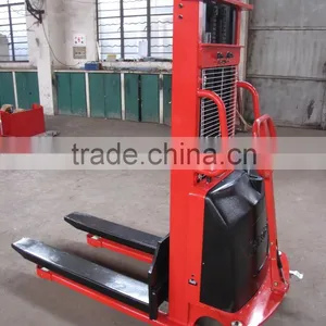 1.2 Ton Semi Electric Powered Pallet Forklift Stacker thumbnail-2