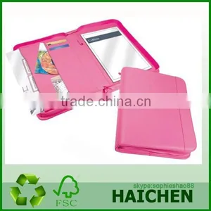 A4 Conference Portfolio Presentation Folder Folio Faux Leather Zipper thumbnail-3