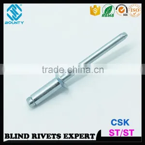 ISO15980 STEEL BODY STEEL MANDREL COUNTERSUNK STEEL BLIND RIVETS thumbnail-2