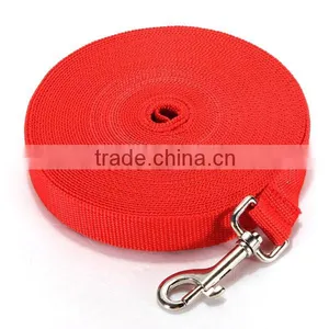 30ft/9m Long Red Nylon Pet Puppy Dog Training Walk Walking Obedience Lead Leash thumbnail-2