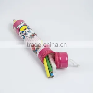 High Quality Printed Promotional Plastic Soft PVC Pencil Shape Pencil Bag Case (with Zipper and Handle) thumbnail-3