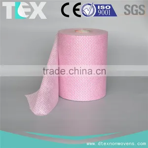 [D-TEX] Rayon and Polyester Spunlace Nonwoven Fabric Material for Disposable Cleaning Wipes thumbnail-2