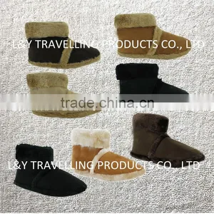 New Mens Microsuede Snugg Furry Slippers Mens Ankle Boots thumbnail-1
