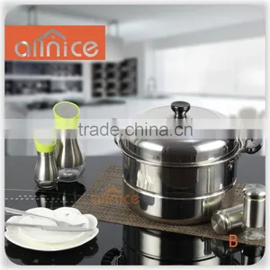 Allnice- New Large Stainless Steel One/double Layer Cooking Steamer Pot for Sale thumbnail-1