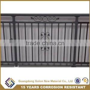 Ornamental Elegant Wrought Iron Galvanized Balcony Railing With Different Kind of Pattern thumbnail-6