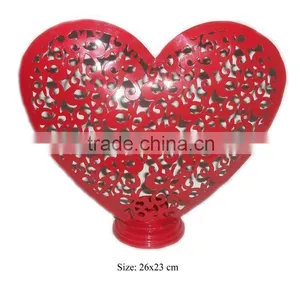 Heart T-light Holder, Iron T-light Holder, Table Top T-light Holder thumbnail-1