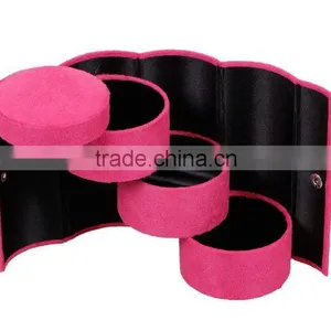 Cylindrical Jewelry Box / Jewelry Organizer for Travel thumbnail-1