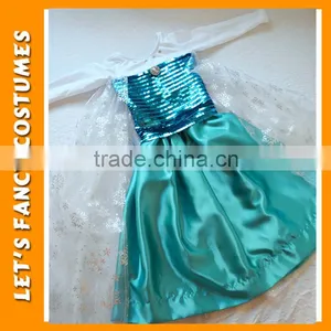 PGCC-2643 Wholesale Frozen Elsa Costumes for Girls Frozen Kids Party Dress for Children Halloween Fancy Dress Costume thumbnail-1