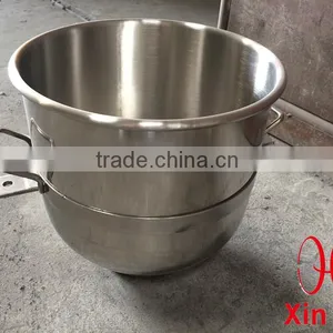 Commercial Kitchen Use Stainless Steel Round Mixing Bowl With Handle for Food Machine, Knead Dough and Egg Stirring thumbnail-1
