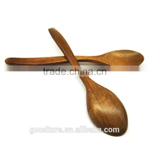 Wooden Long Spoon Soup Coffee Spoon Tableware Food Serving Spoon Stirring Spoon thumbnail-2