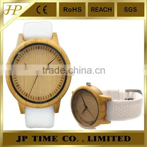 Cheap Bamboo Wooden Watch Band Wood Dial Soft Silicone Band Quartz Watches for Men Women,wooden Watch Custom Logo thumbnail-1