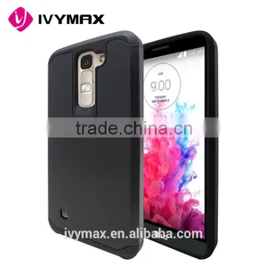 2016 Wholesale Cheap Factory Price Hybrid Combo Armor Mobile Phone Case for LG K7/MS330 (MetroPCS)/ LG Tribute 5 LS675 thumbnail-1