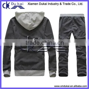 Men's Knit Tracksuit, Men's Knitted Sportswear, Men's Terry Hoodie and Pants Set thumbnail-2
