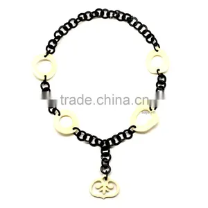 Buffalo Horn White, Buffalo Horn Jewelry, Buffalo Horn Necklace SHN-321 thumbnail-1
