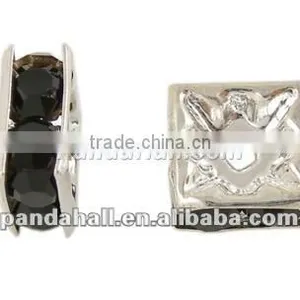 Square Rhinestone Beads, Beaded Jewelry Making, Nickel Free(RSB072-04S) thumbnail-1