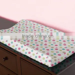 New Design Printing /embroidery Fabric Waterproof Baby Cloth Diaper Contoured Changing Pad thumbnail-2