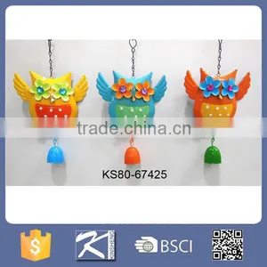 New and Hot Selling Metal Owl Wind Bell Owl Hanger Wall Decoration Home Decoration thumbnail-2