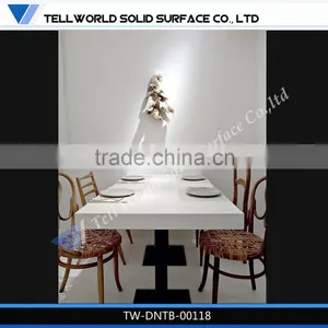 6 Person Seats TOP QUALITY High Gloss White Modern Dining Table Set thumbnail-1