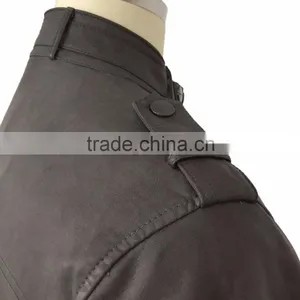 2016 New European Style Clothing Cheap Men PU Leather Jacket thumbnail-5