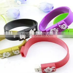 2013 the High Quality and the Newest Bracelet Design Silicone USB Flash Driver thumbnail-1