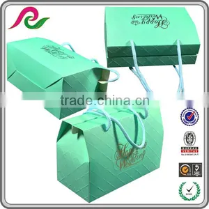 Folding Paper Box With Handle With Logo Foil thumbnail-2