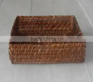 Bamboo Woven Square Tray thumbnail-1