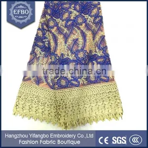 Hot Selling Spanish 100 Polyester Wholesale Lace Fabric for Party thumbnail-1
