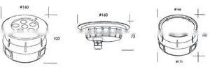 20W 316 Stainless Steel 12V 24V Swimming Pool IP68 Fountain LED Underwater Light thumbnail-4