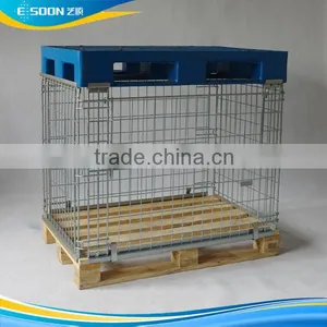 Heavy Duty Nesting Warehouse Pallet Wire Storage Container thumbnail-2